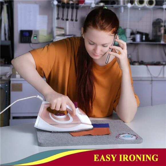 Wool Pressing Mat - 17" x 13.5" Quilting Ironing Pad - 100% New Zealand Felted - Picture 2 of 7